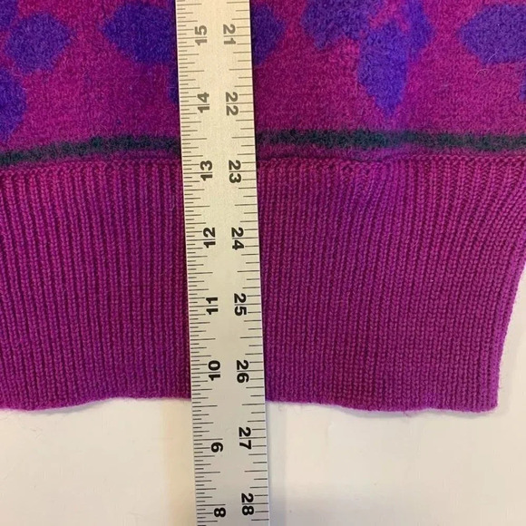 EIR‎ Vintage Vintage Boiled Wool Geometric Crew Neck Long Sleeve Sweater Size M - Picture 13 of 13